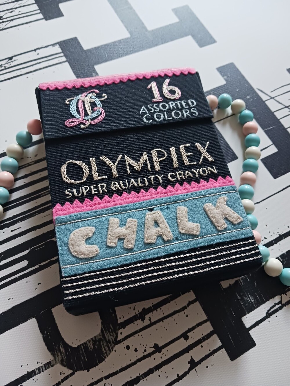Olympiex Olympia Le- Tan Super Quality Crayon Chalk Crossbody Bag - Picture 12 of 15